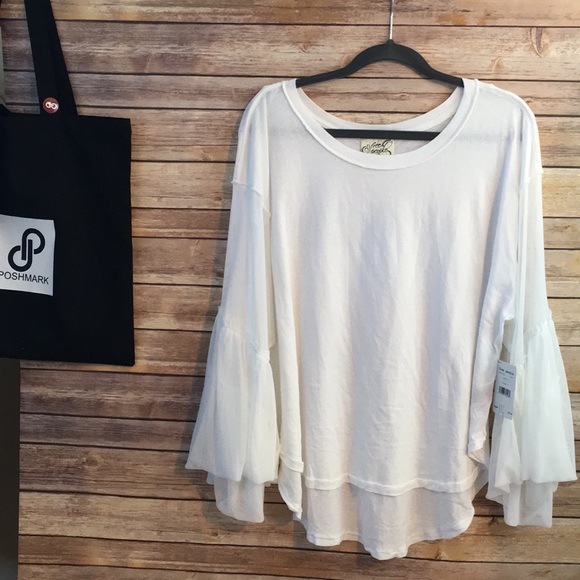 NWT Free People Still Got It high low long sleeve - Picture 3 of 5